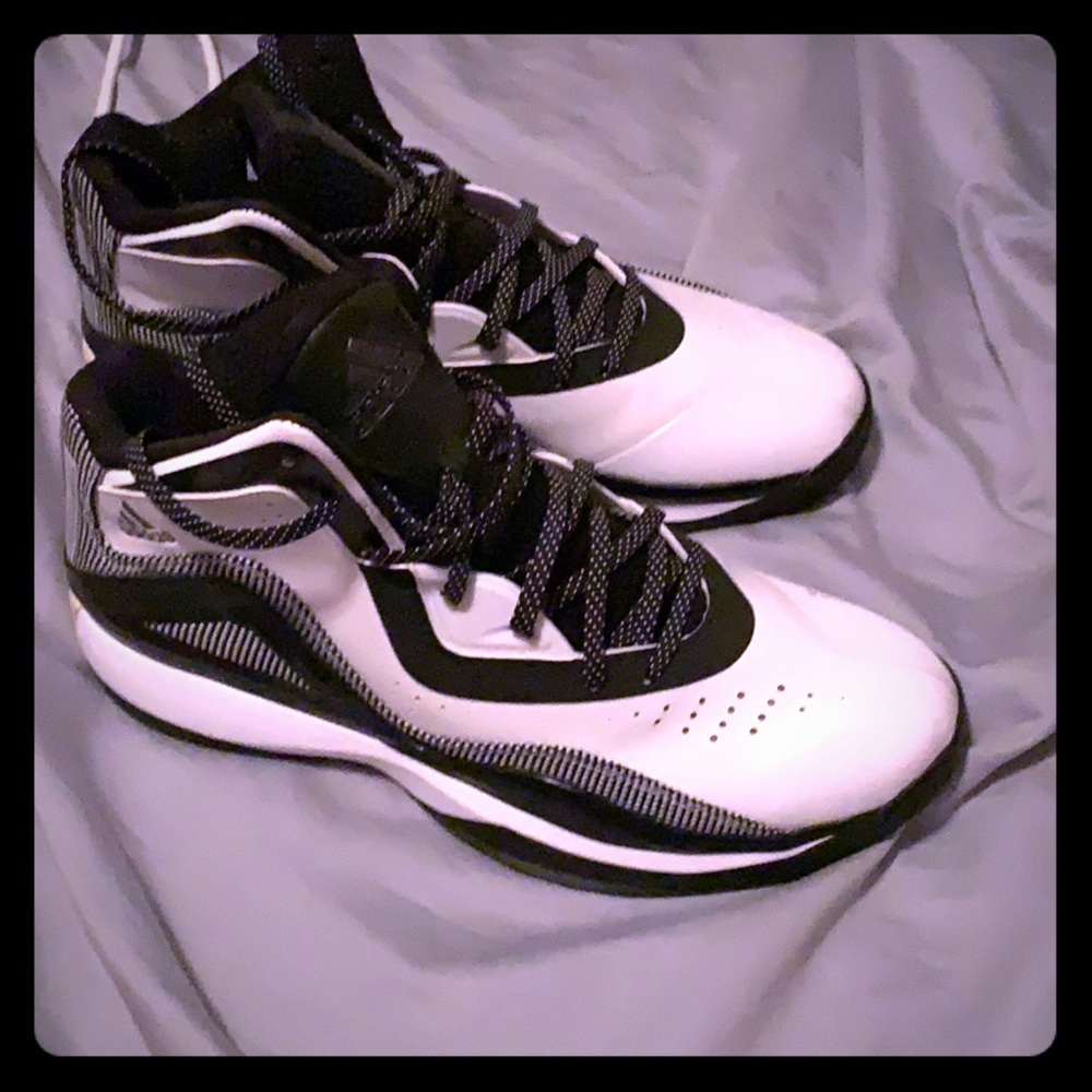 Adidas 11.5 Basketball Shoes White/Black